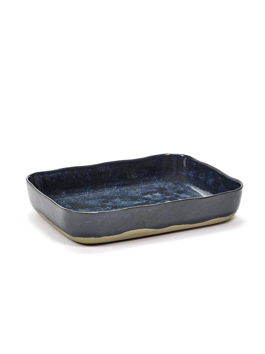 Serax - merci la nouvelle table - ovenschaal - blauw grijs - 2 stuks