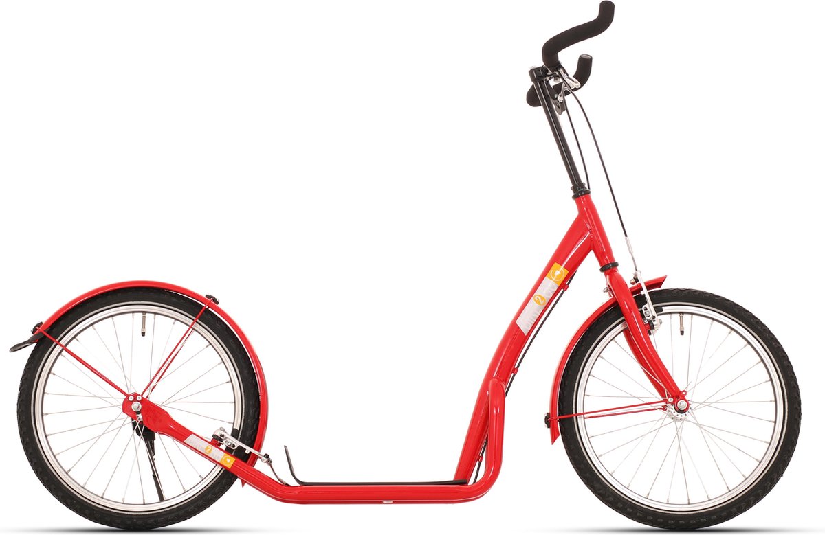 Bikefun step bike-2-go 20 inch met v-brake - rood