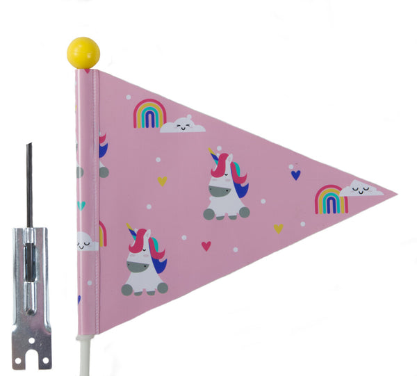 PexKids Beveiligingsvlag Pexkids Unicorn Pink met eenhoornprint