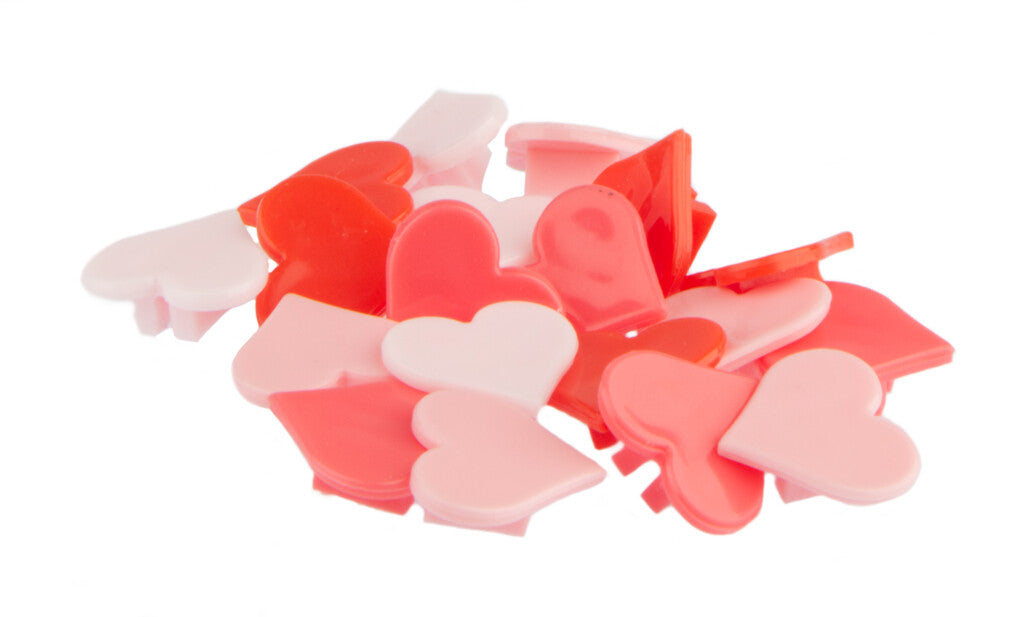 Fietsspaakkralen Pexkid's Hearts 4-Colored (20 stuks op kaart)