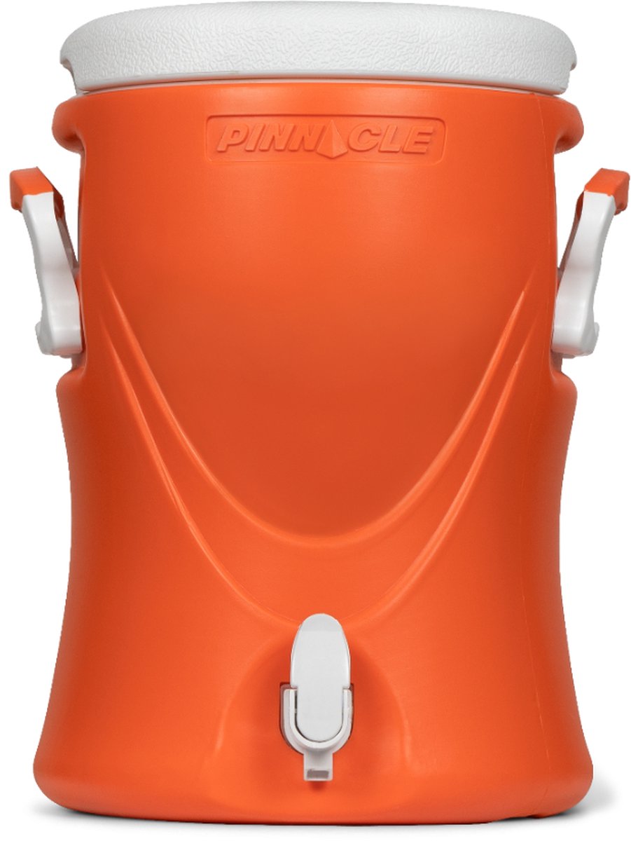 Pinnacle platino 3 gallon - geïsoleerde drankdispenser drankkoeler met kraantje - 12 liter - oranje
