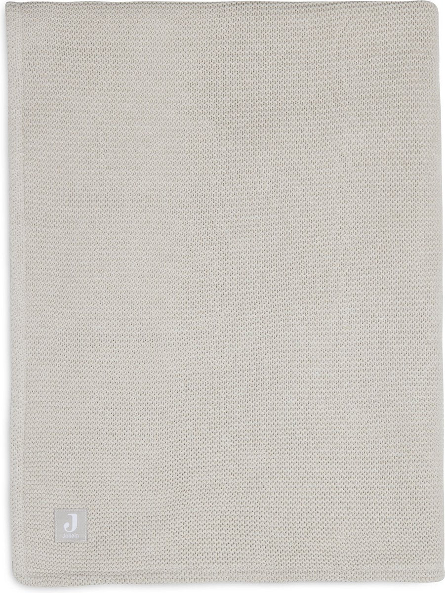 Jollein baby deken wieg 75x100cm basic knit - nougat fleece