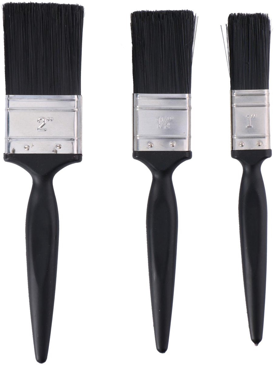 Kinzo kwasten set – 3 stuks – verfkwasten 25, 38 en 50 mm – voor schilderklussen in en om huis