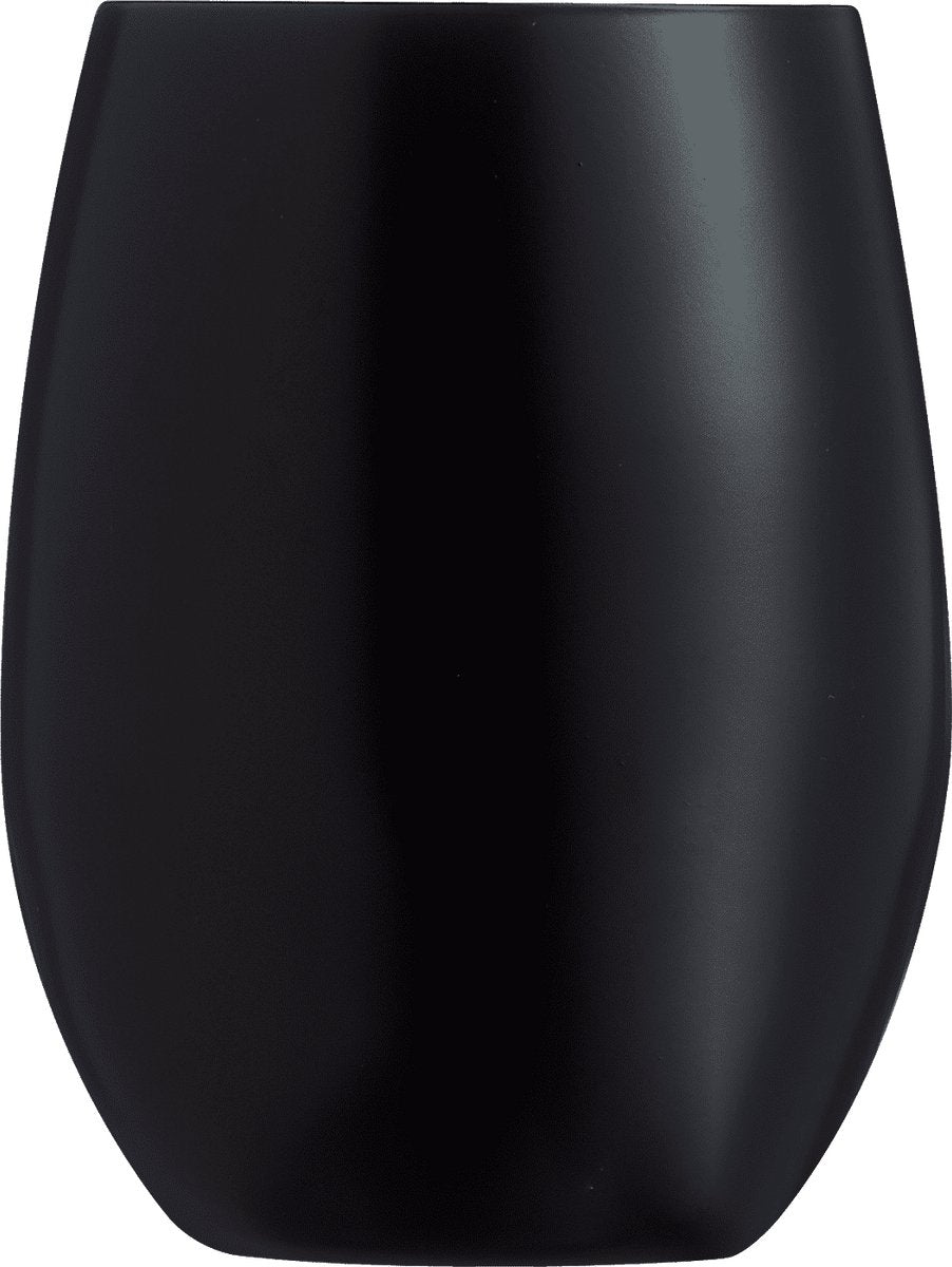 Chef sommelier primary waterglazen - zwart - 360ml - 6 stuks