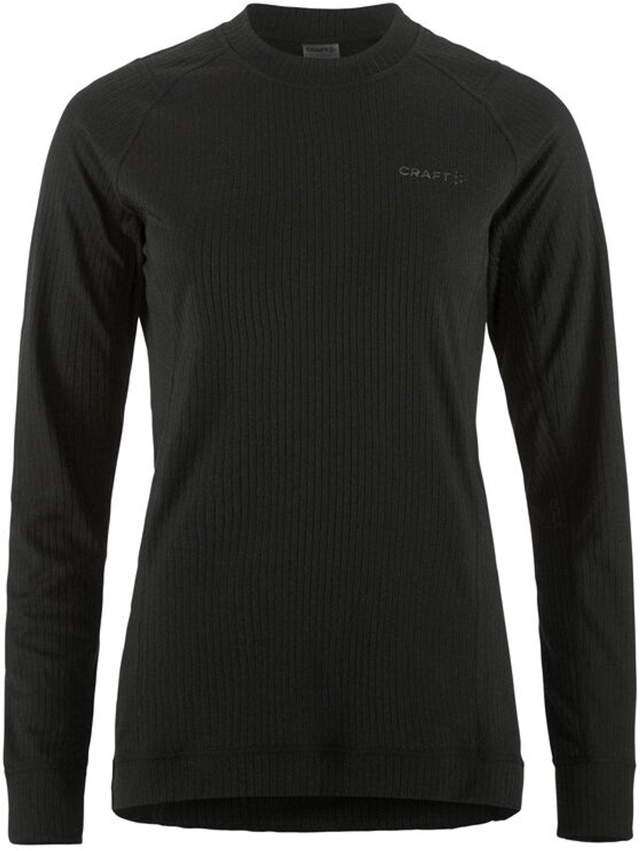 Craft core 2-pack baselayer tops w dames thermoshirt - black-rosebrown