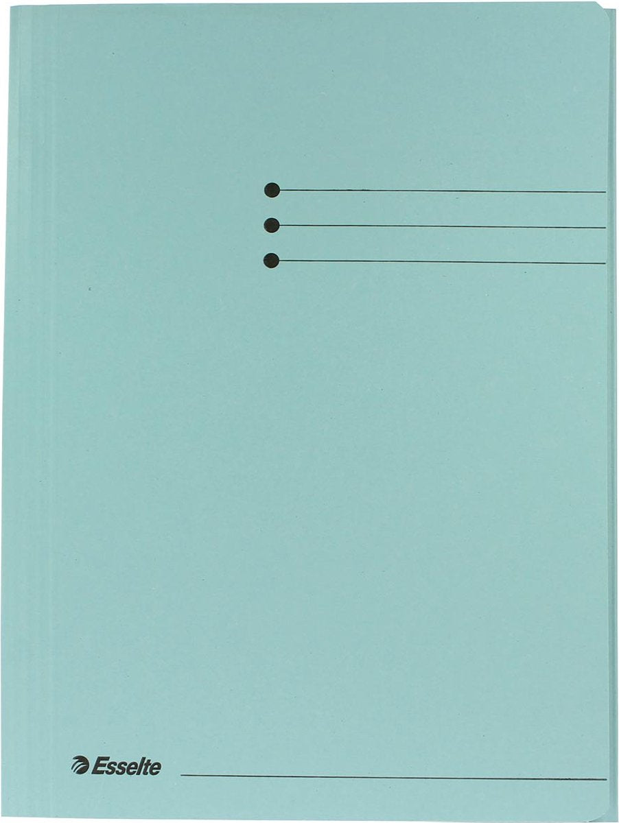 Esselte mappen 3 flappen a4 240x318mm blauw