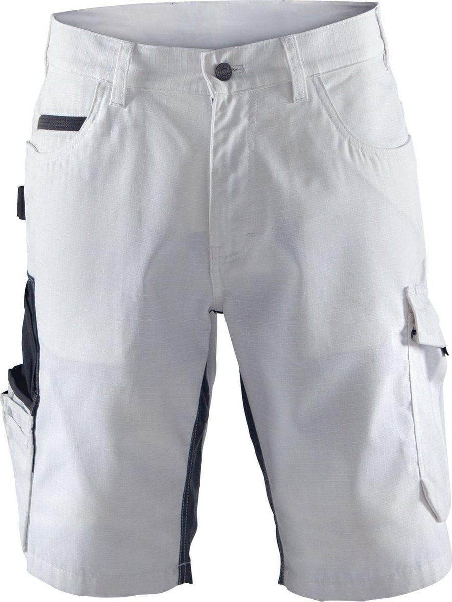 Blåkläder blaklader 1094 schildersshort met stretch white dark grey c54