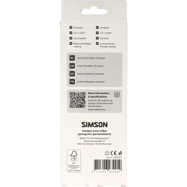 Simson ketting derailleur 10