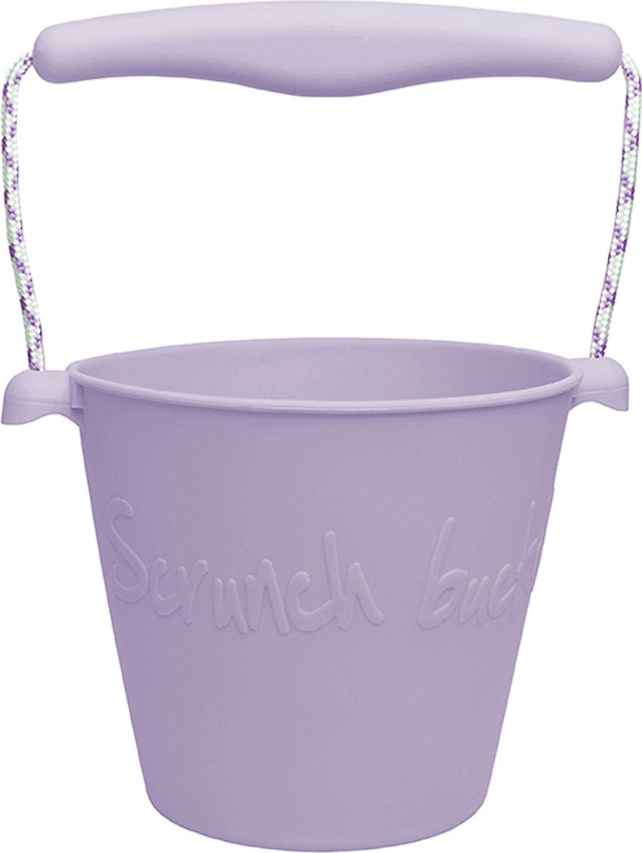 Scrunch speelgoedemmer - paars - opvouwbaar - recycleerbaar