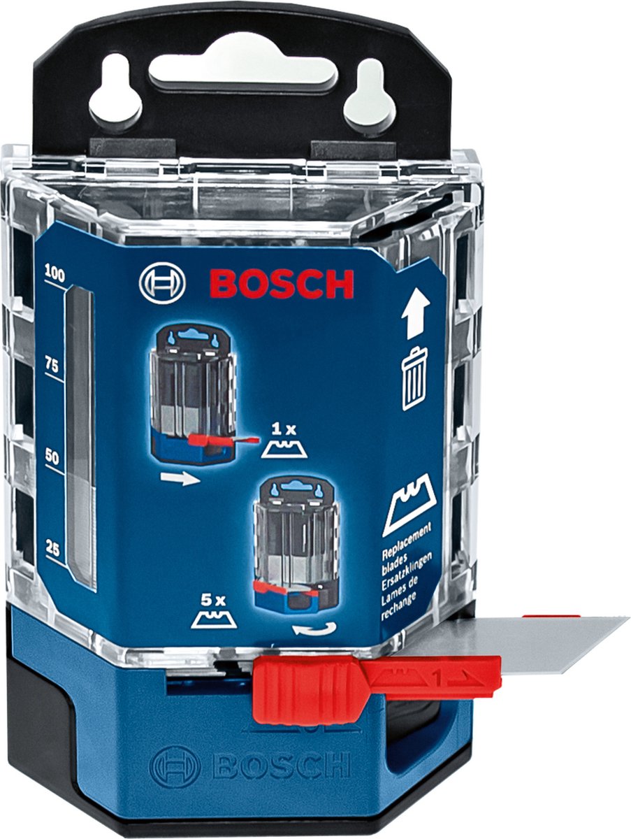 Bosch systeem accessoires knifeblades dispenser 50pcs (50x reservermes in dispenser)