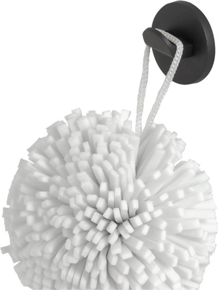Tiger noon - handdoekhaak klein ø 3.4 cm - zonder boren - zelfklevend met 3m tape - zwart