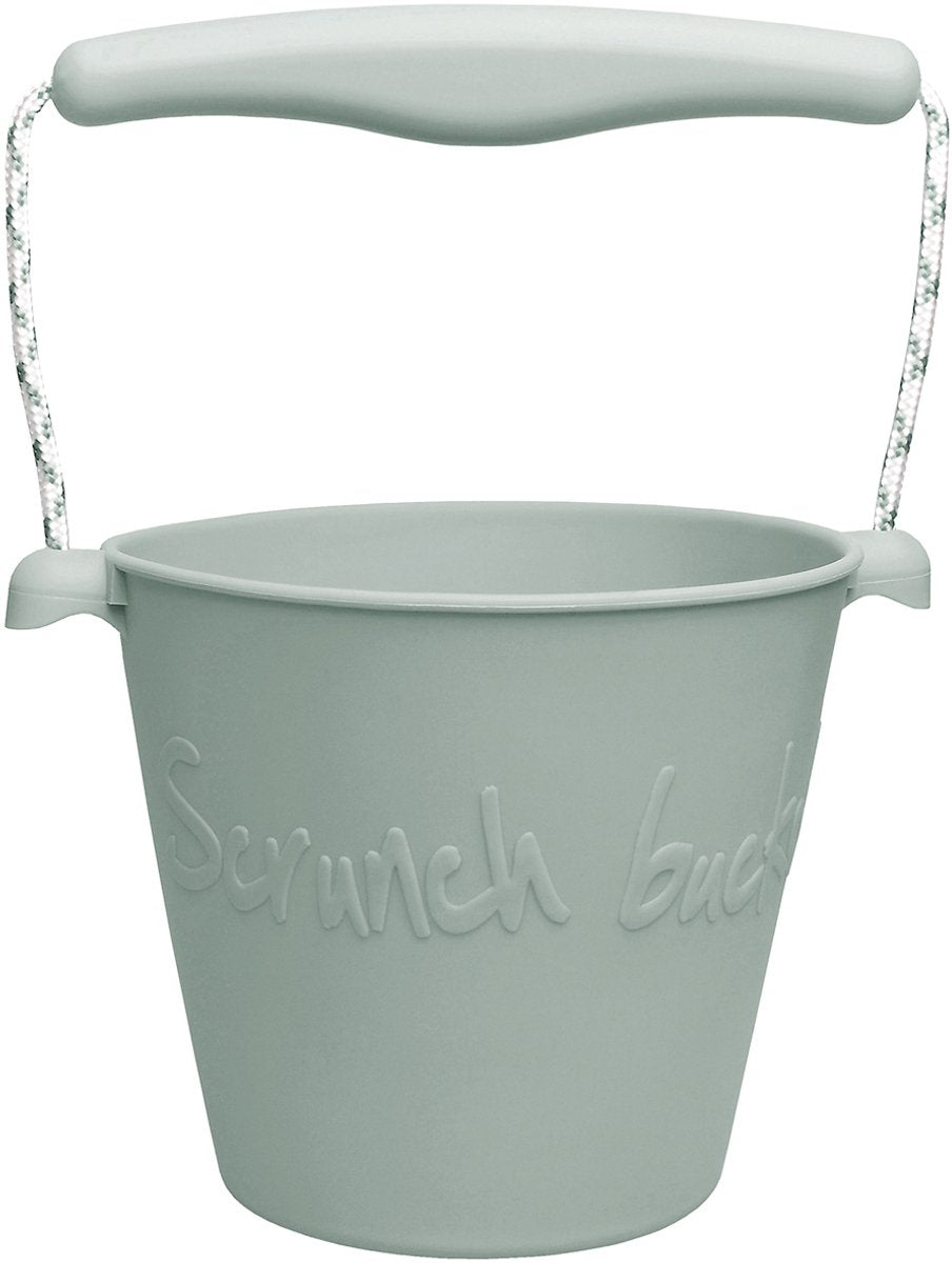 Scrunch speelgoedemmer - groen - opvouwbaar - recycleerbaar
