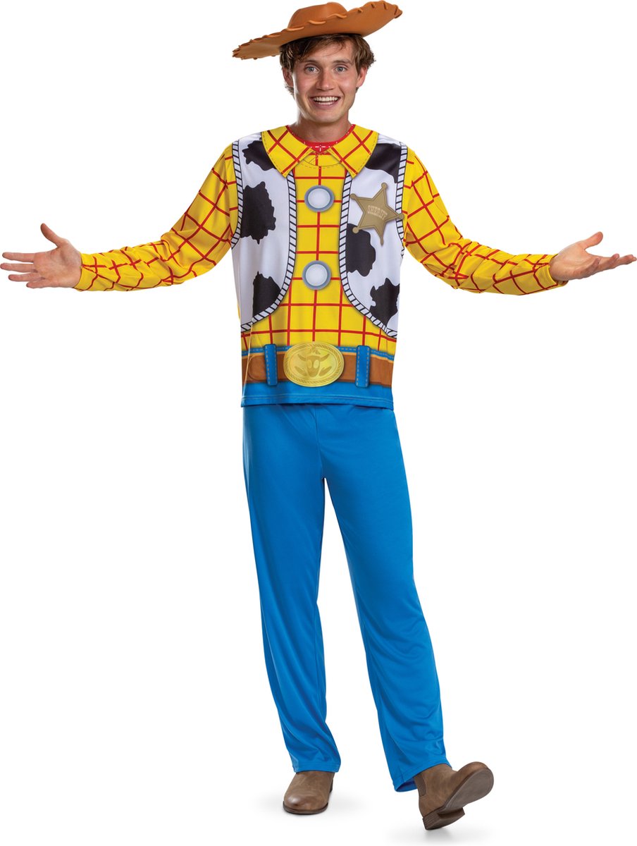 Disguise disney - toy story 4, woody kostuum basic plus, maat xxl (50-52), volwassenen