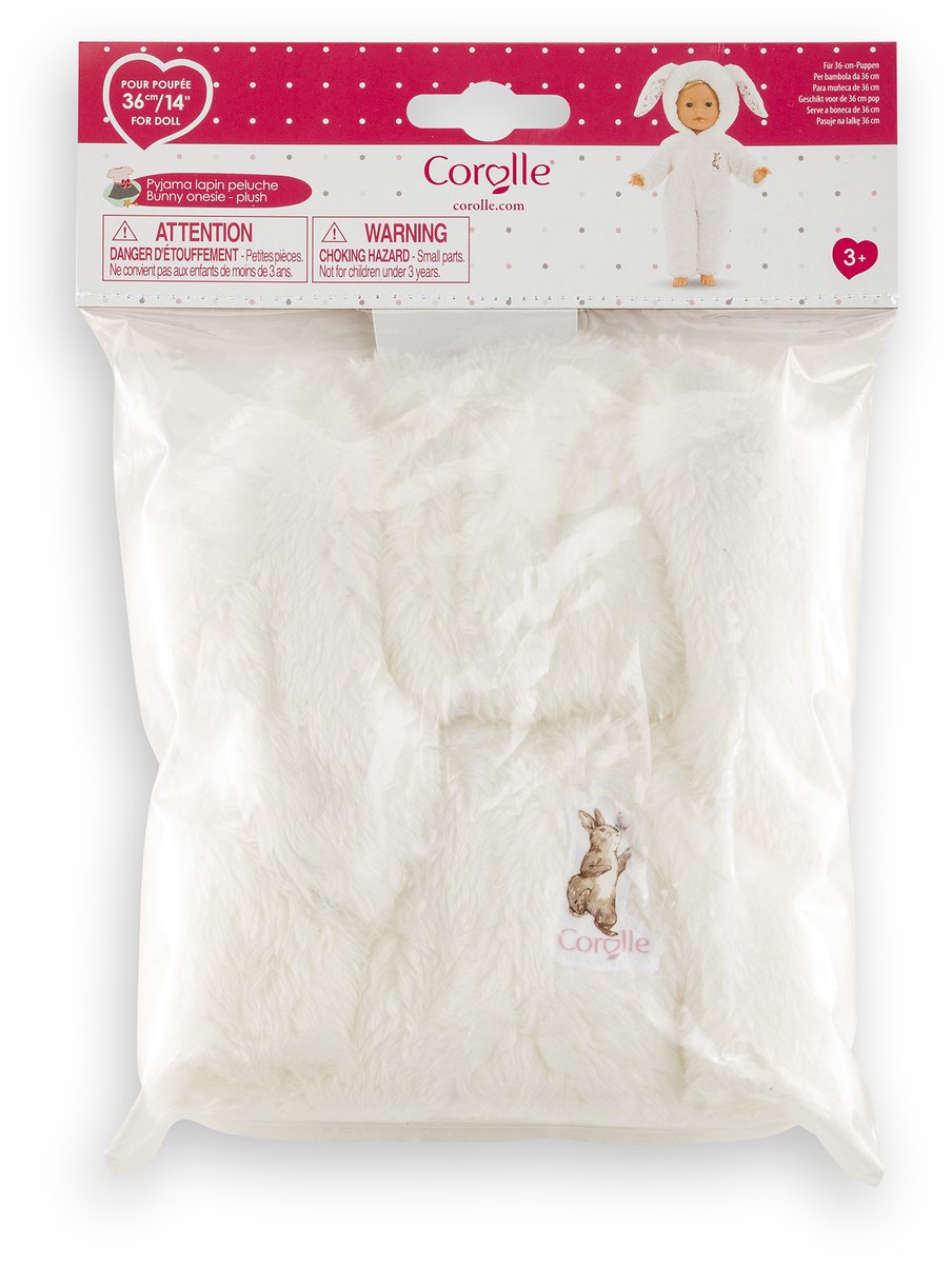 Corolle ma poppenpyjama konijn - met oortjes - 36cm