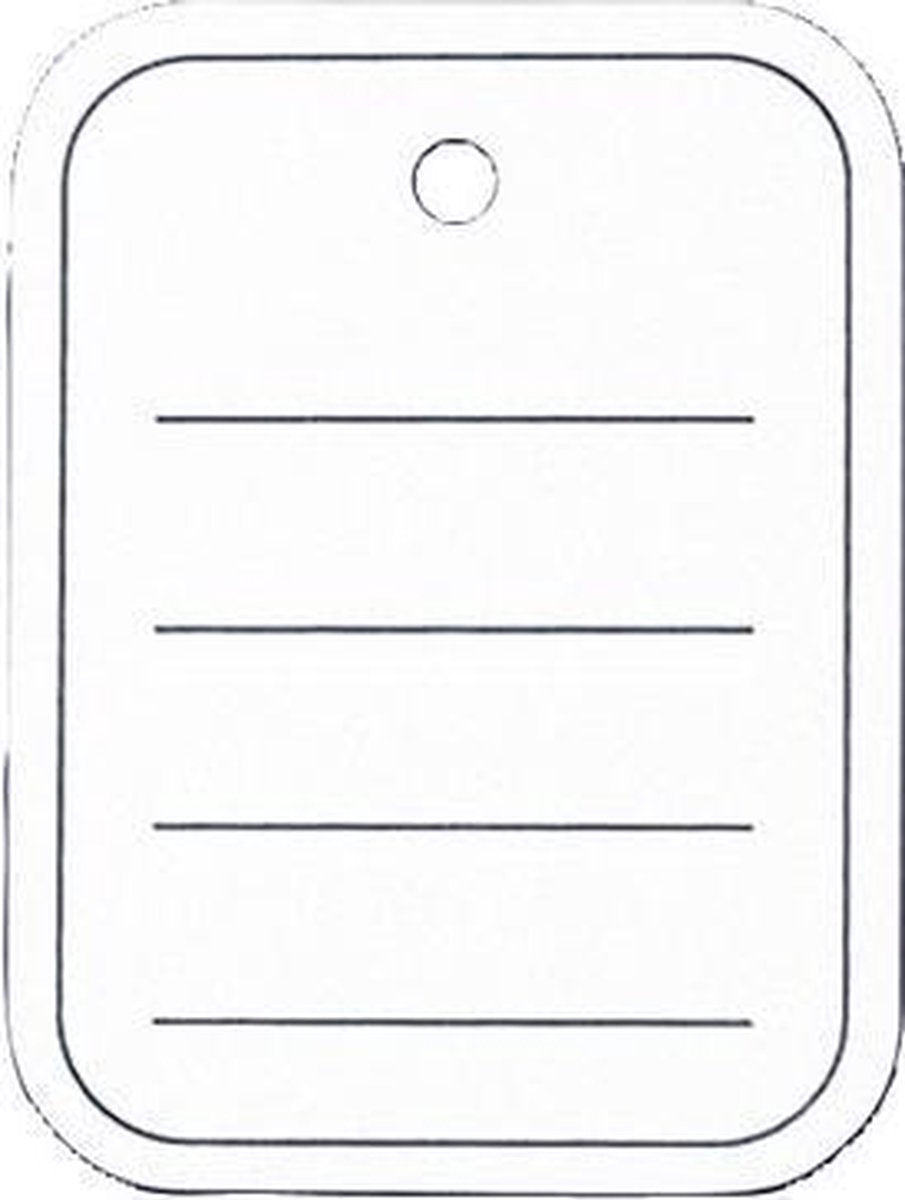Sigel - prijskaartjes - 40x50 mm - met ponsing - gelinieerd- doos van 500 stuks - si-zb350