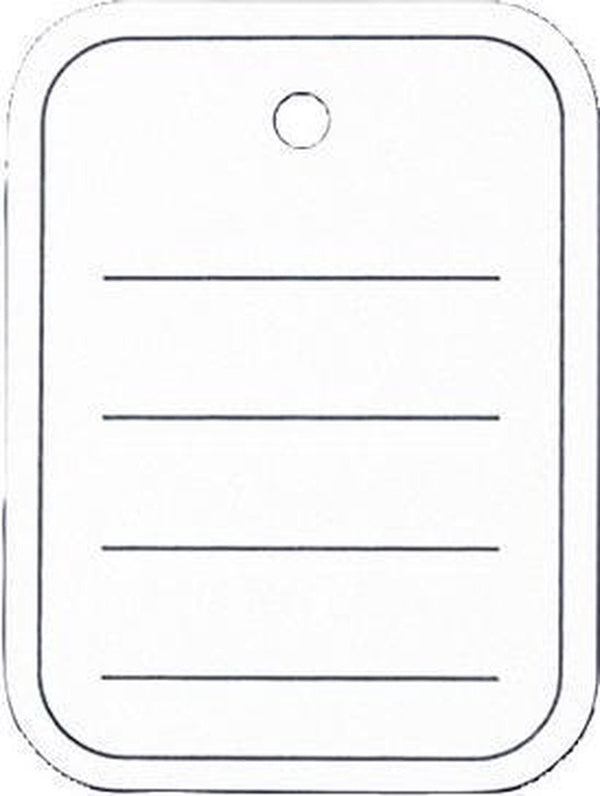 Sigel prijskaartjes 40x50 mm met ponsing gelinieerd doos van 500 stuks