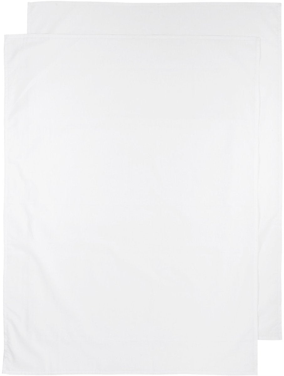 Meyco baby uni wieglaken - 2-pack - white - 75x100cm - 0.3 tog
