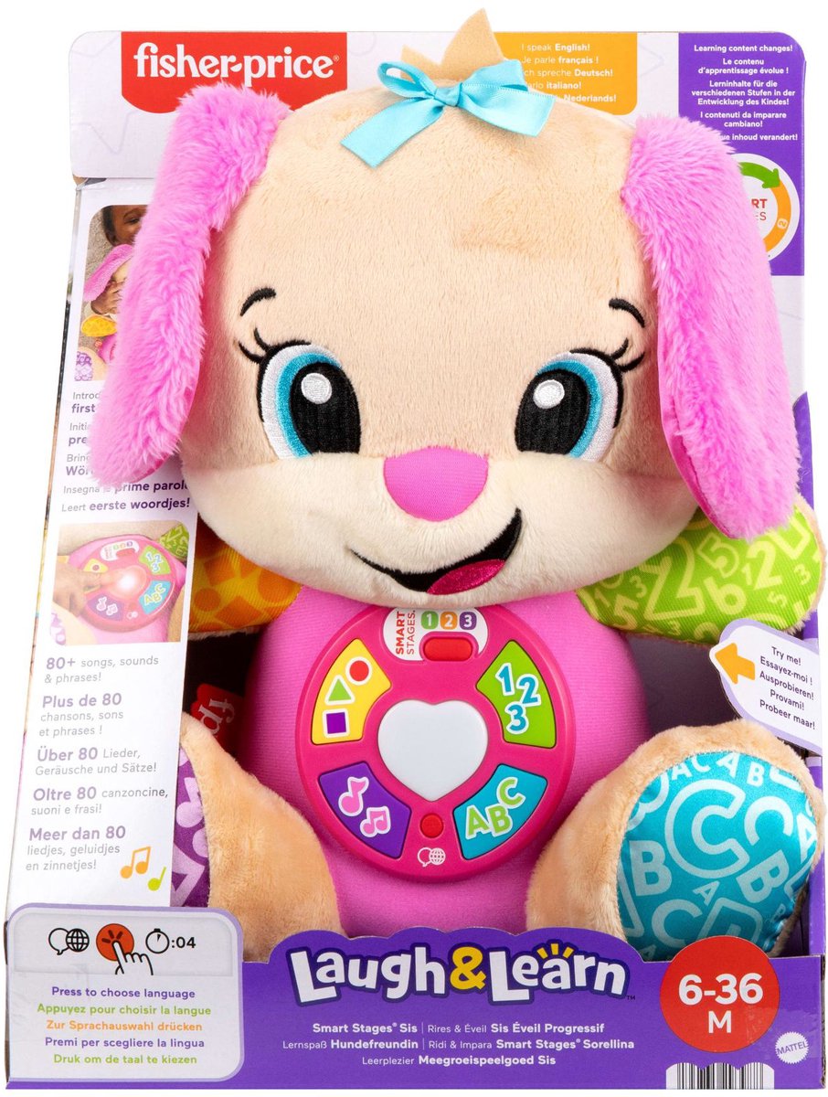 Fisher price puppy zusje + licht en geluid