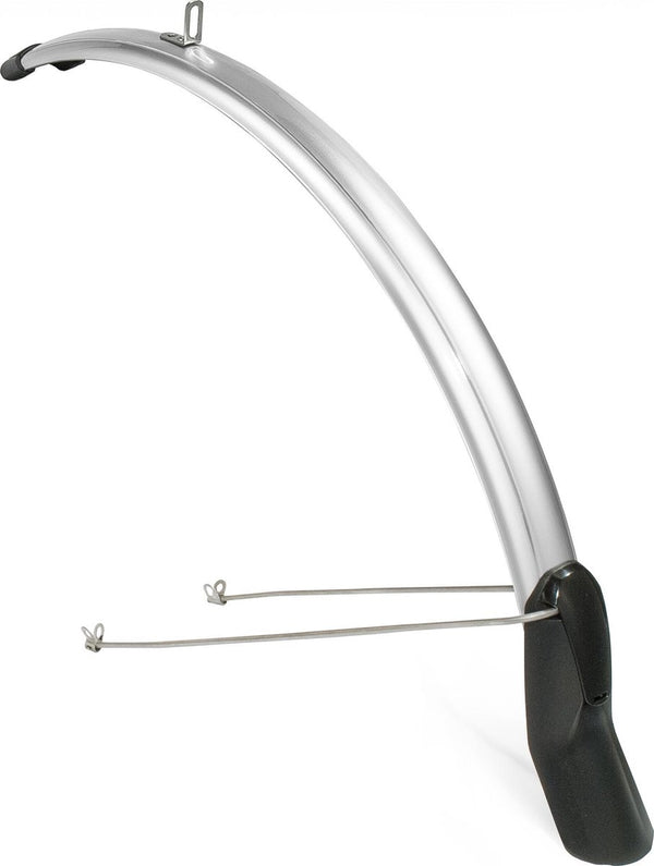 Front fender Scatto 26-28 inch 51 mm silver