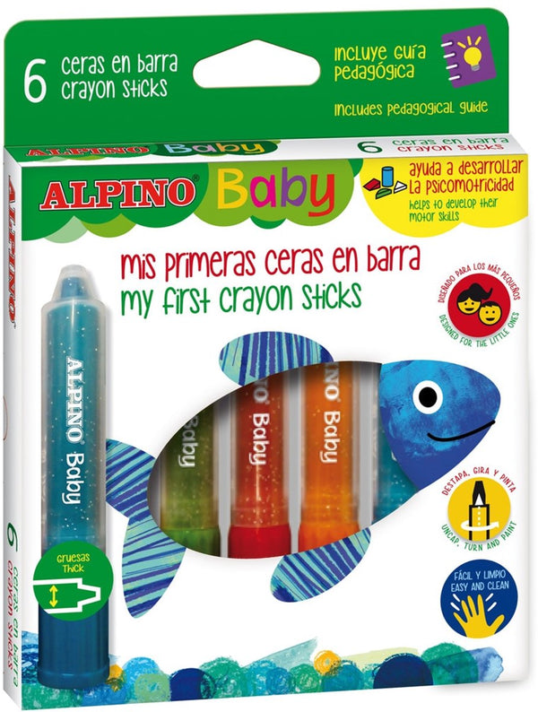 Merkloos sans marque #plakkaatverfsticks alpino babset a 6 st.