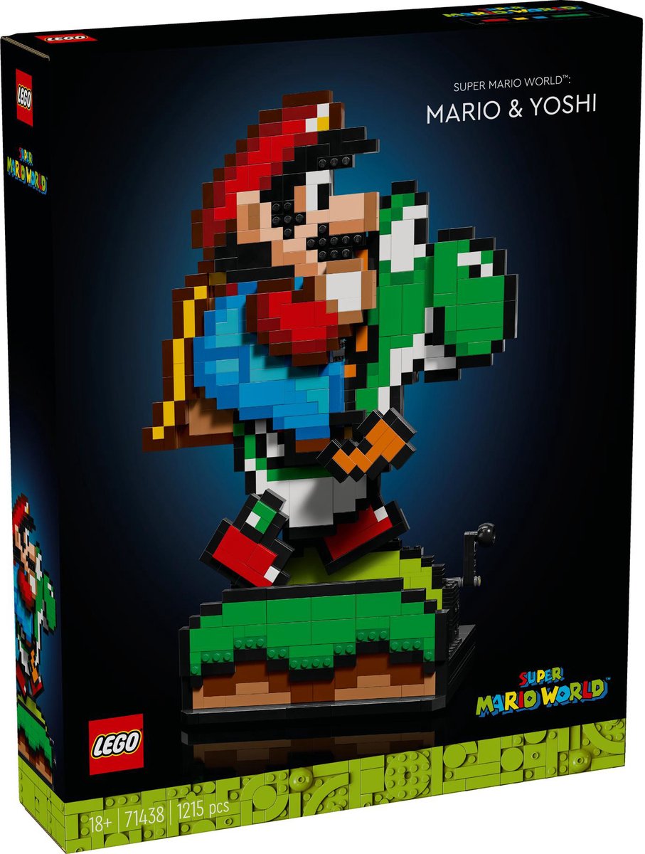 Lego 71438 Super Mario Wereld: Mario en Yoshi