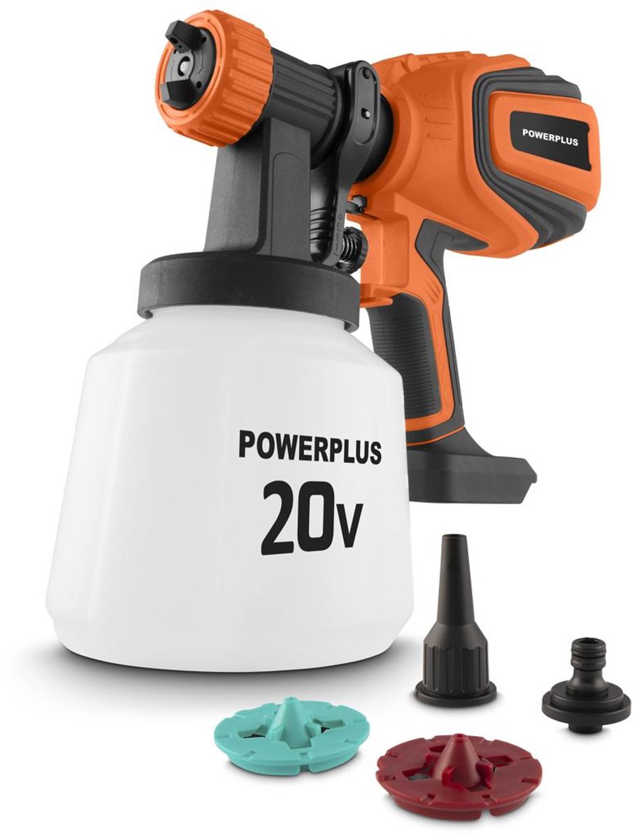 Powerplus verfpistool powdp7058 dual power 20v
