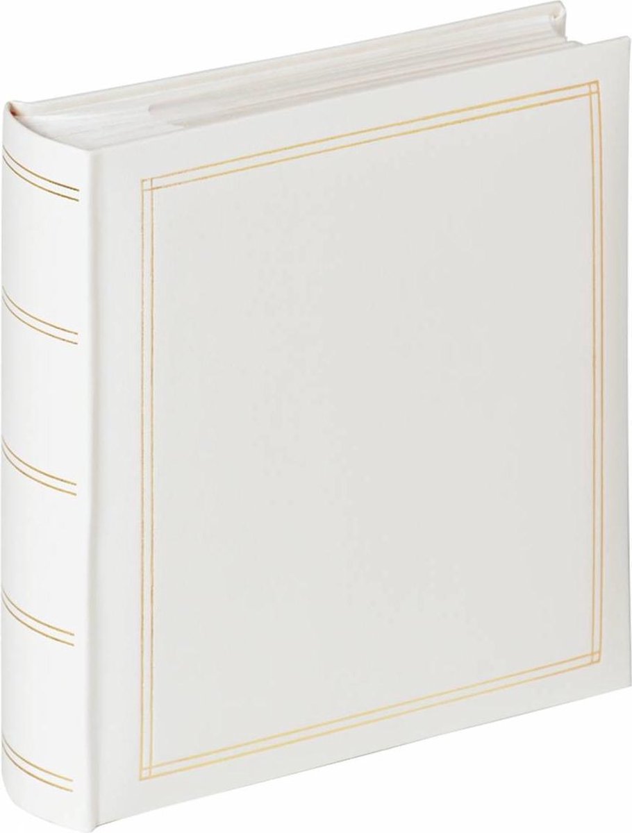 Walther me-138-w monza - memo insteekalbum - formaat 21 x 22 cm - 200 foto's 10 x 15 cm - wit