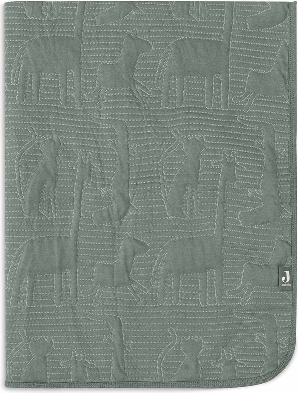 Jollein deken ledikant 100x150cm jungle jambo ash green laurel