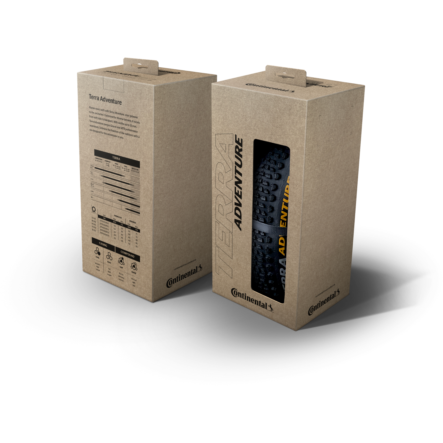 Continental vouwband terra Adventure 45-622 tr zwart