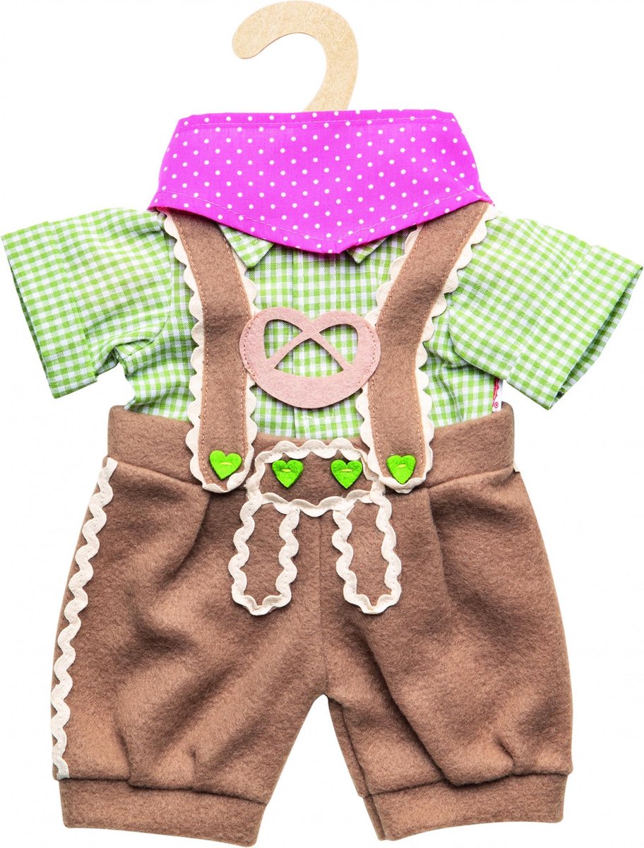 Heless poppenkleding oktoberfeest meisjes 35-45 cm 3-delig