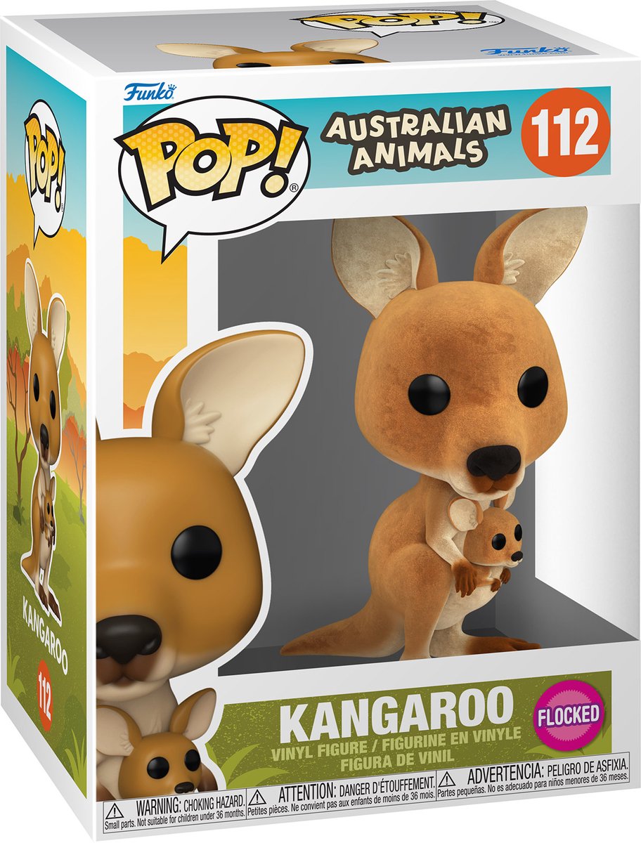 Funko pop! australian animals - kangaroo (flocked)