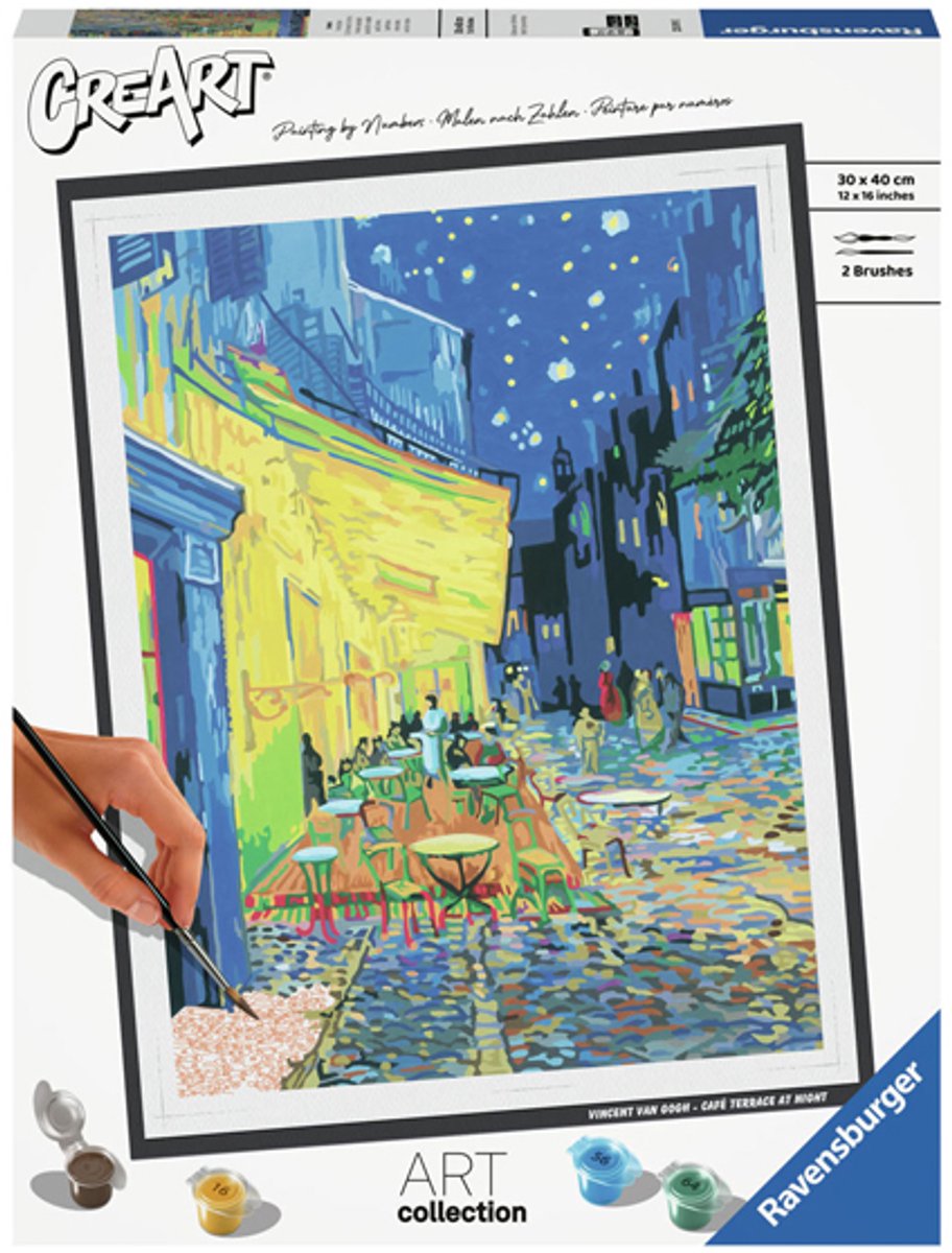 Ravensburger creart schilderen op nummer - café terras van gogh