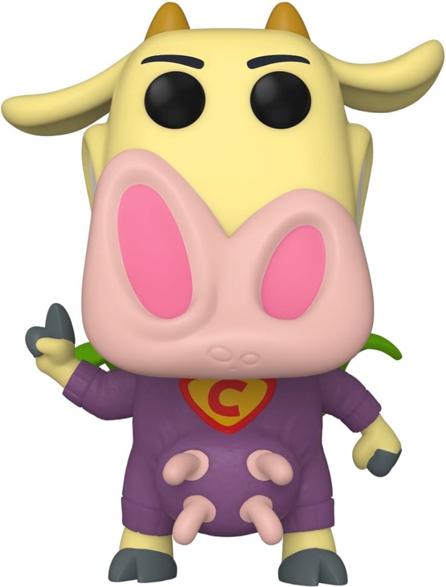Funko cow and chicken - pop! animation super cow 9 cm verzamelfiguur - multicolours