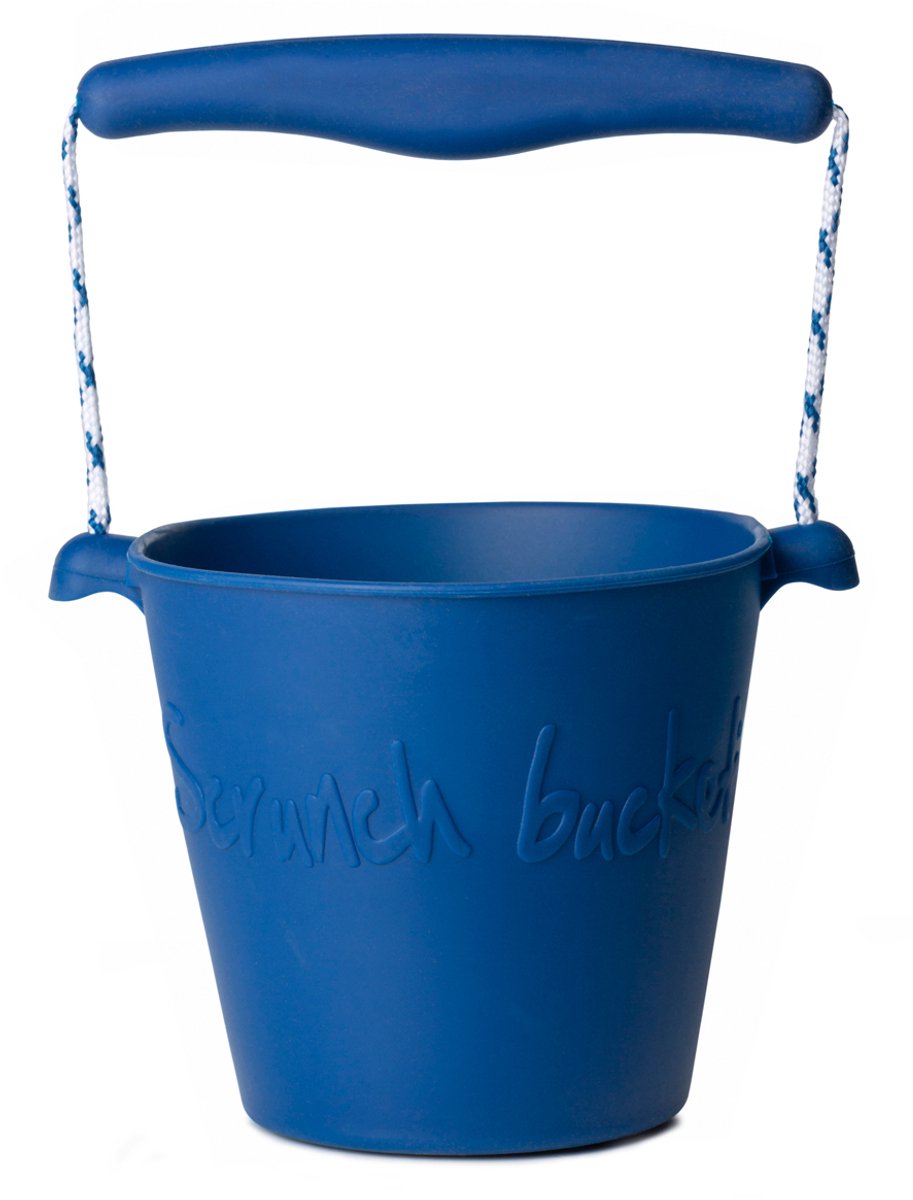 Scrunch speelgoedemmer - blauw - opvouwbaar - recycleerbaar