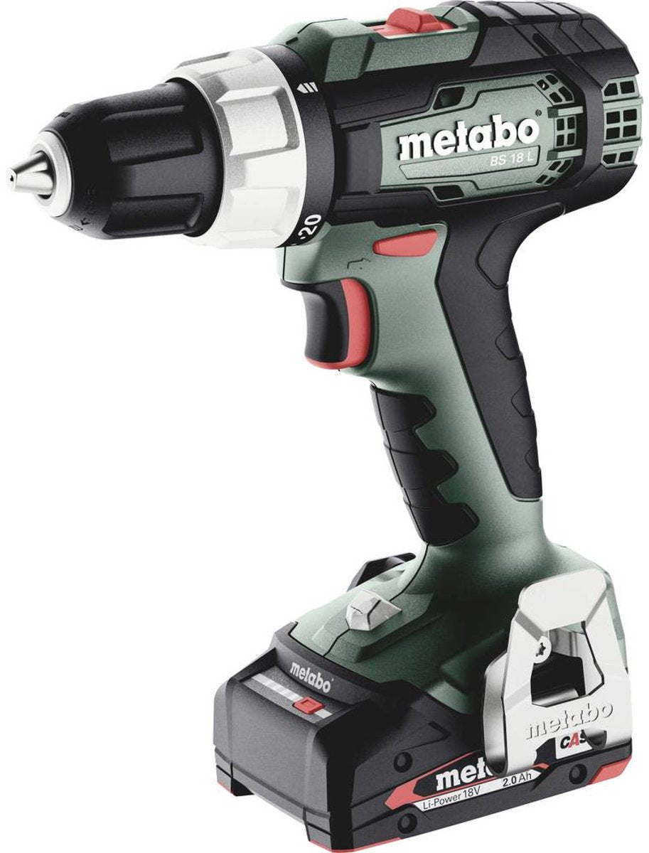 Metabo bs 18 l - accu boormachine - 60nm - 2x2,0 ah - x