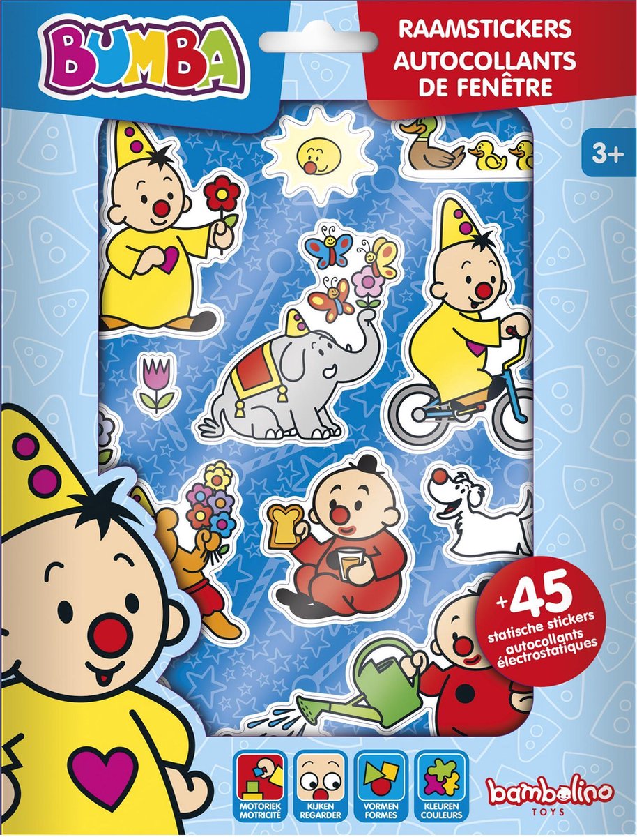Bambolino speelgoed bumba raamstickers