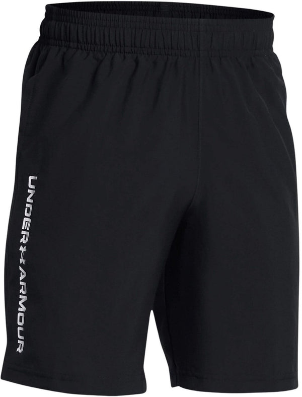 Under armour ua tech woven wordmark short-blk jongens sportbroek - zwart - wit 128