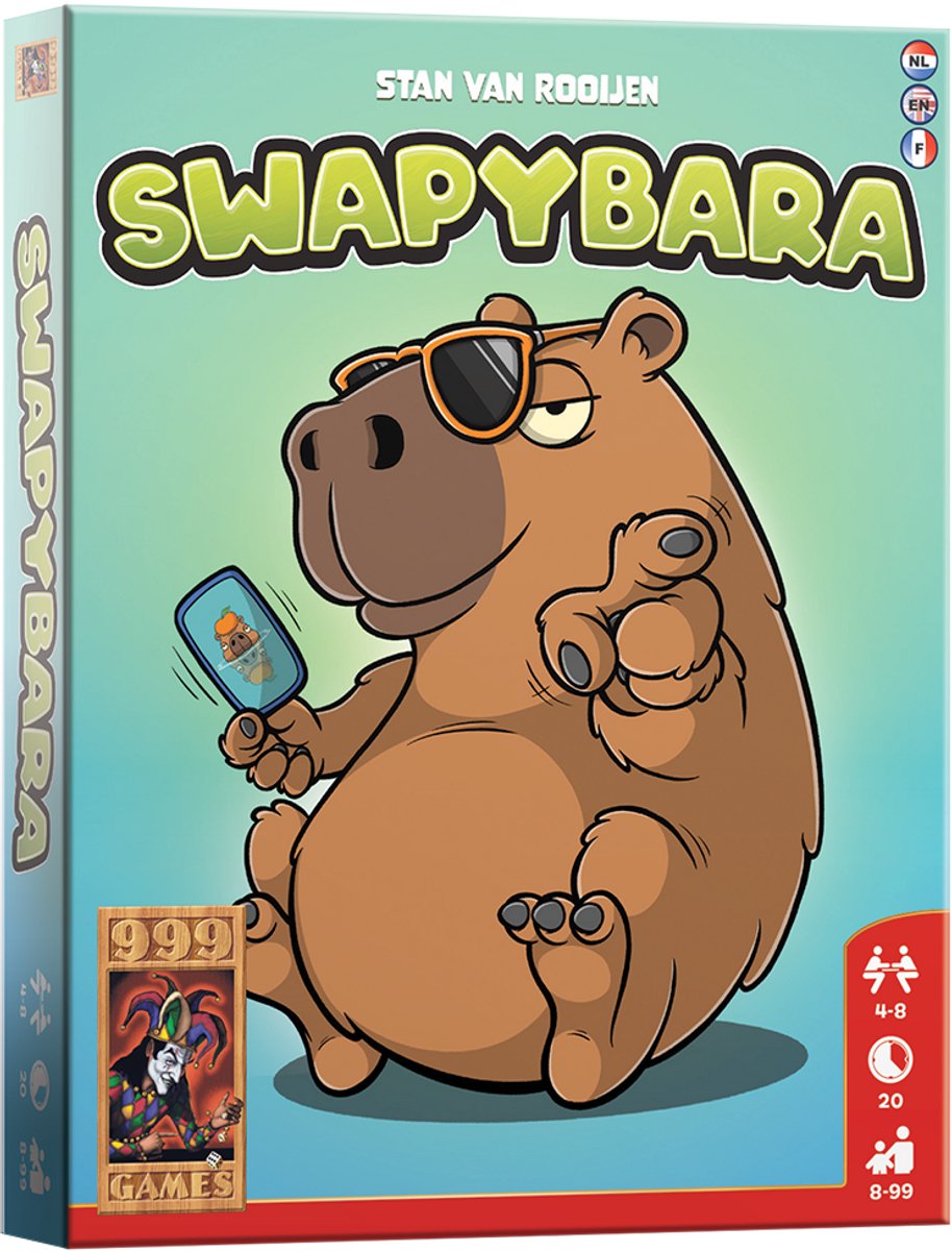 999games 999 games - swapybara - kaartspel - veel spel in een compact doosje