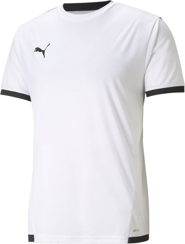 Puma teamliga jersey heren sportshirt - white- black xxl