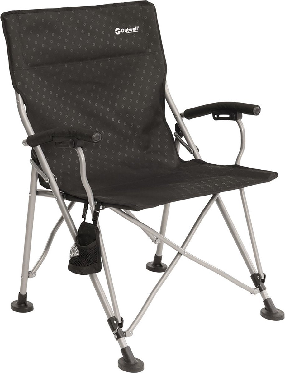 Outwell campo campingstoel - zwart zilver