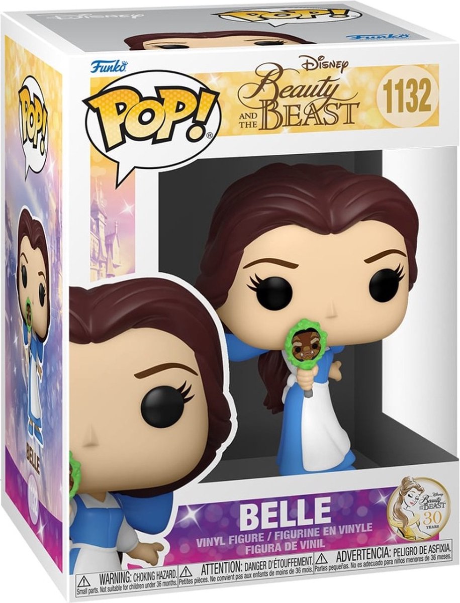 Disney funko beauty the beast verzamelfiguur pop! movies belle 9 cm multicolours
