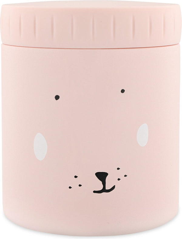 Trixie thermos container - mrs. rabbit - thermopot voor kinderen - 350 ml - rvs thermobeker - ideaal voor babyhapjes - roze