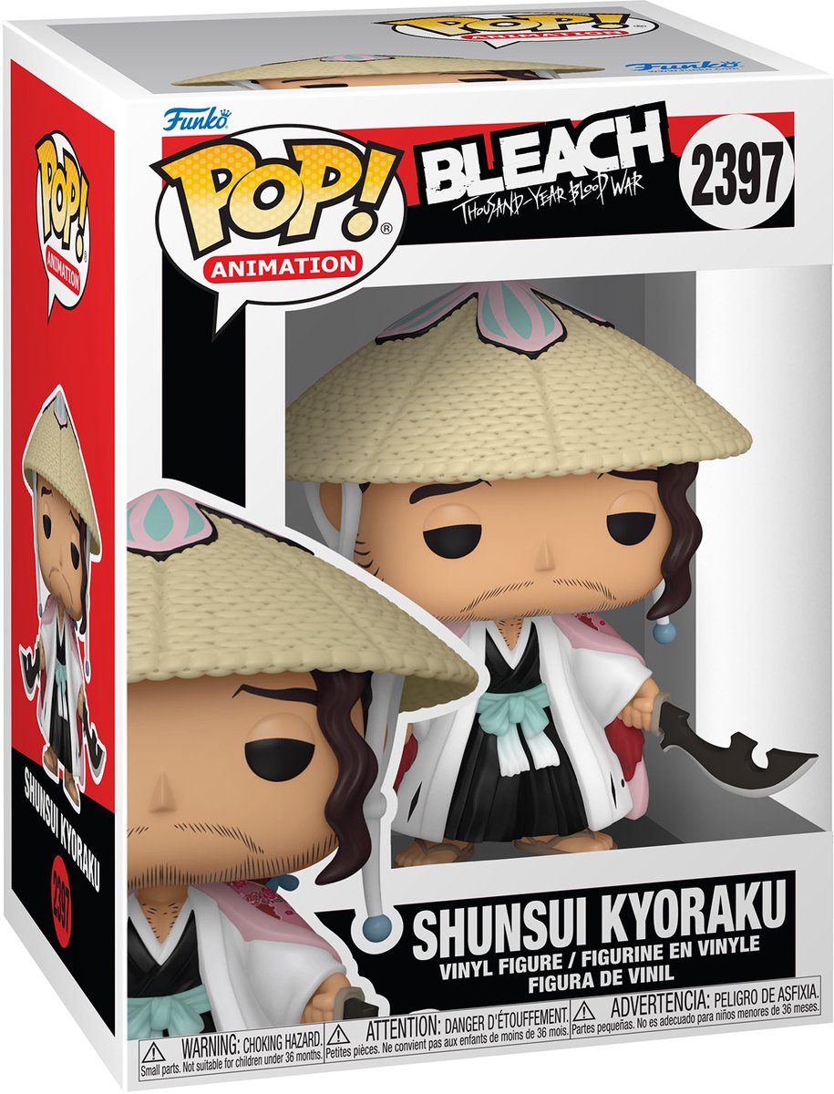 Funko bleach pop! animation vinyl figure shunsui 9 cm pop! figuur