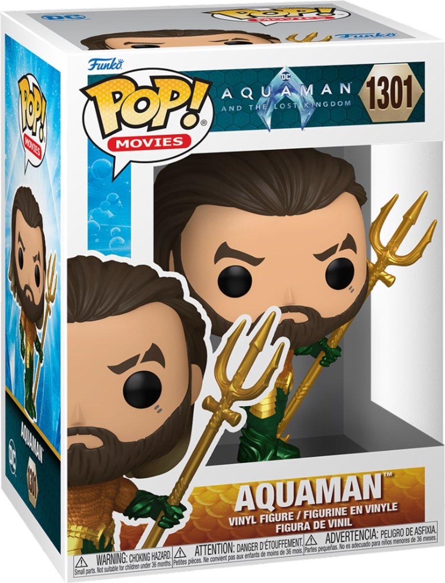 Funko pop movies: aquaman - hero suit - pop #1301