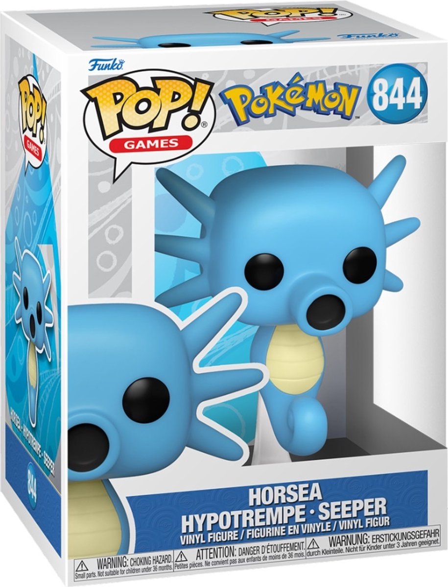 Funko pop games: pokémon horsea - pop #844