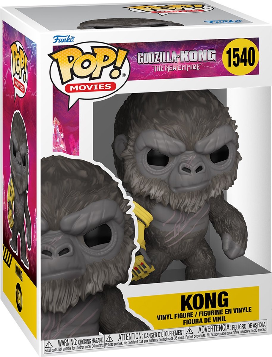 Funko godzilla vs. kong the new empire - kong vinyl figuur 1540 pop! meerkleurig