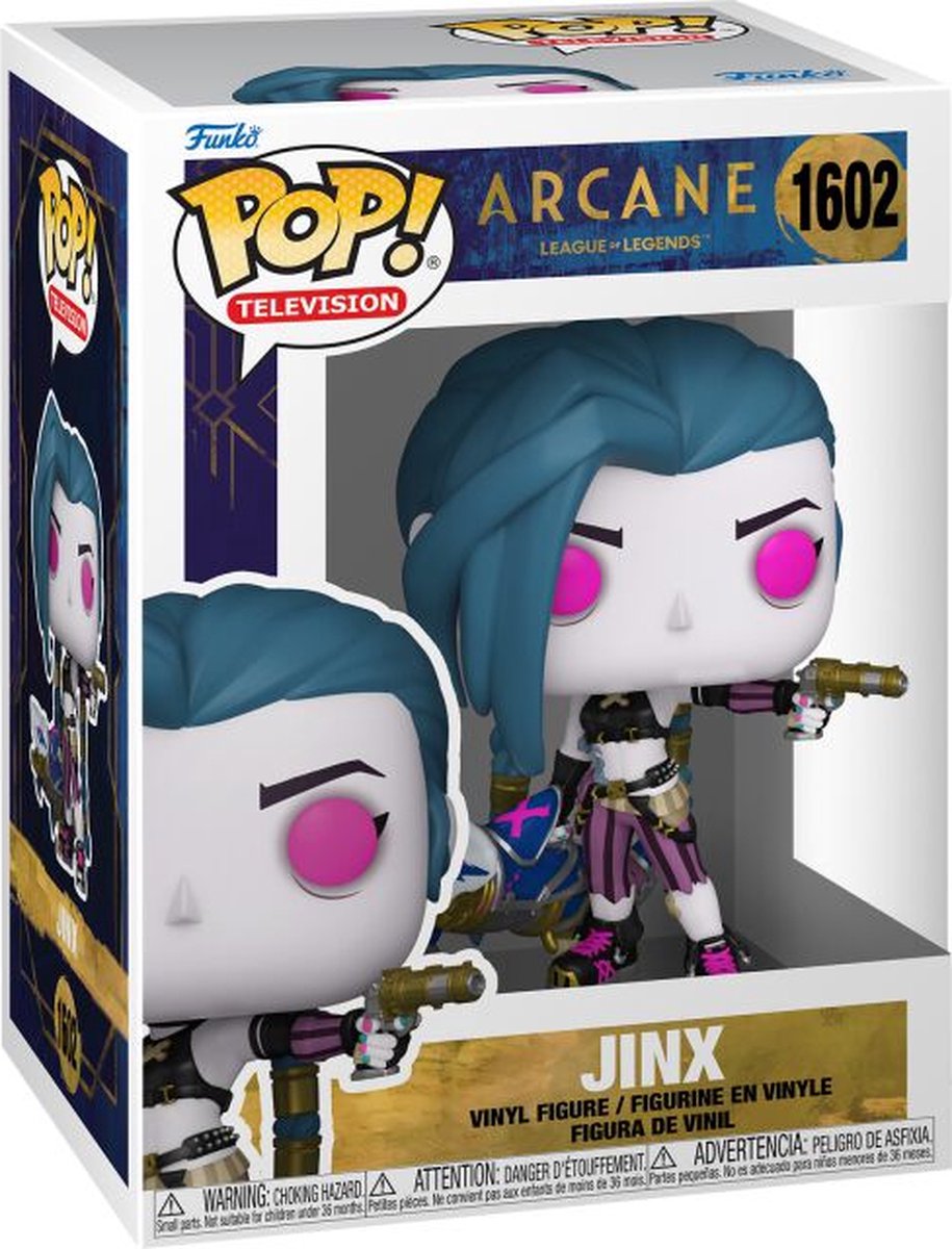 Funko league of legends arcane - jinx vinylfiguur 1602 pop! meerkleurig