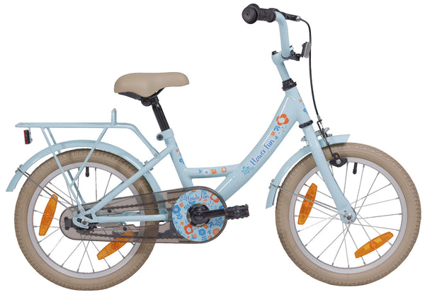 Bike fun 16 pouces filles vélo fleur fun bleu