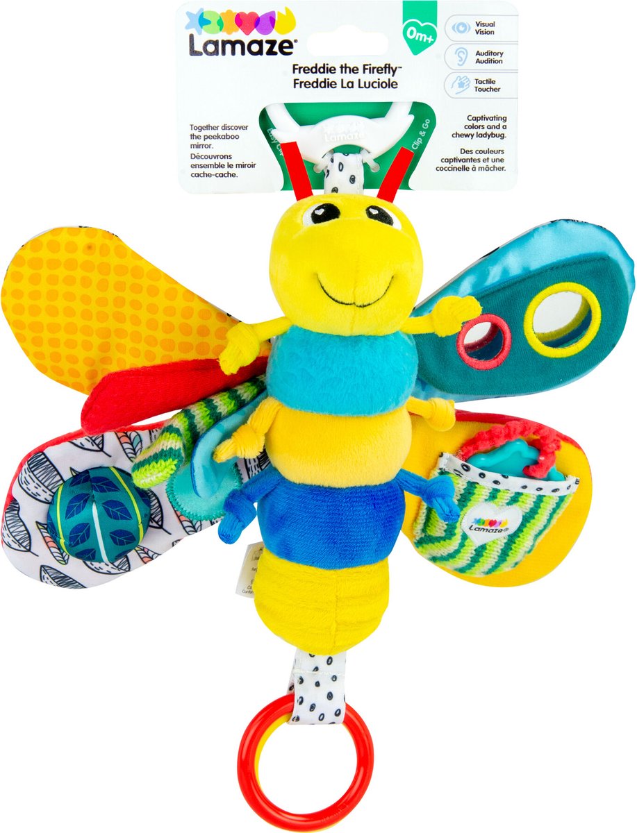 Lamaze freddie de vuurvlieg - grijp- en bijtspeelgoed - babyspeelgoed - knuffel - spelen en ontdekken