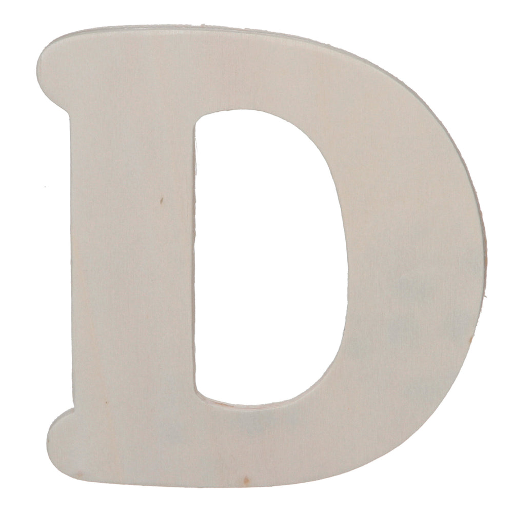 Darice • uitgesneden houten letter d 10,8cmx5mm